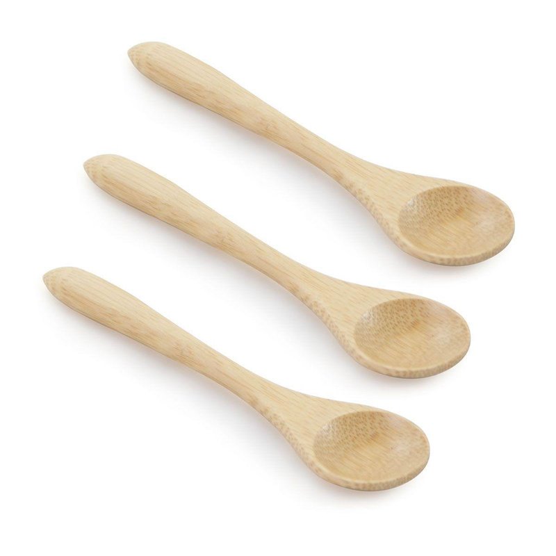 jogo colher pequena bambu me decora casa