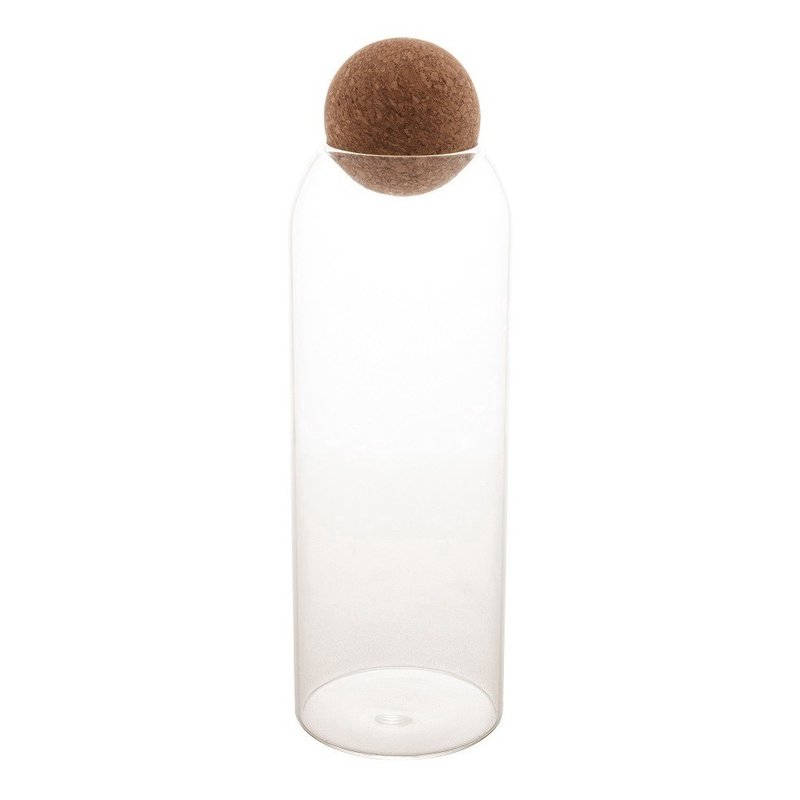 pote vidro 1100 ml esfera rolha me decora casa 4