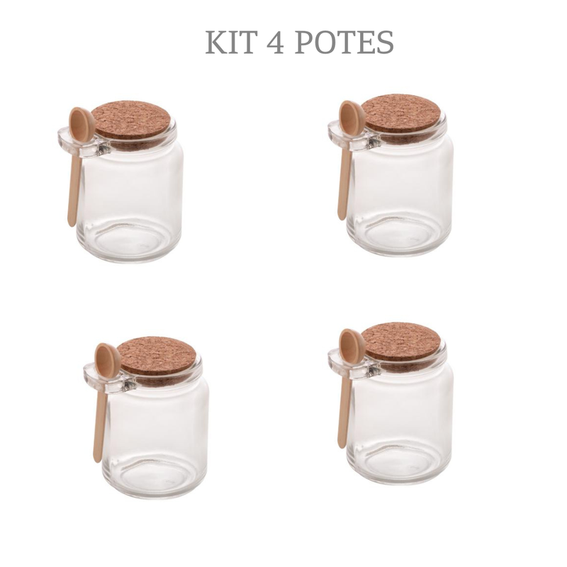 kit 4 potes tempero lyor me decora casa
