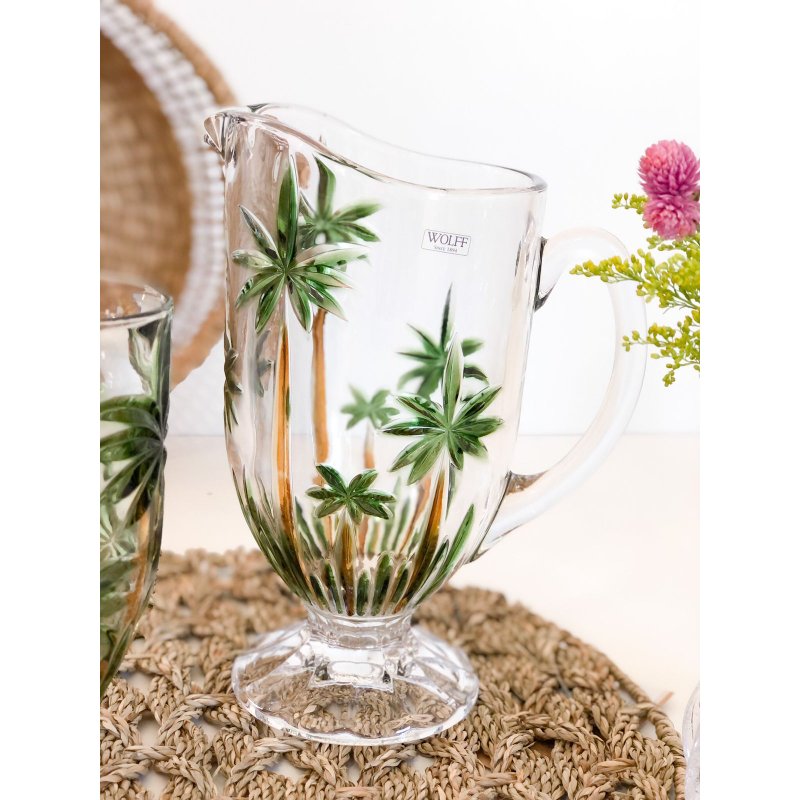 jarra palm tree handpaint me decora casa