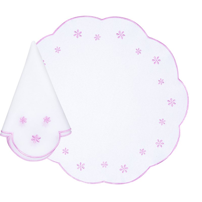 jogo americano branco com rosa me decora casa