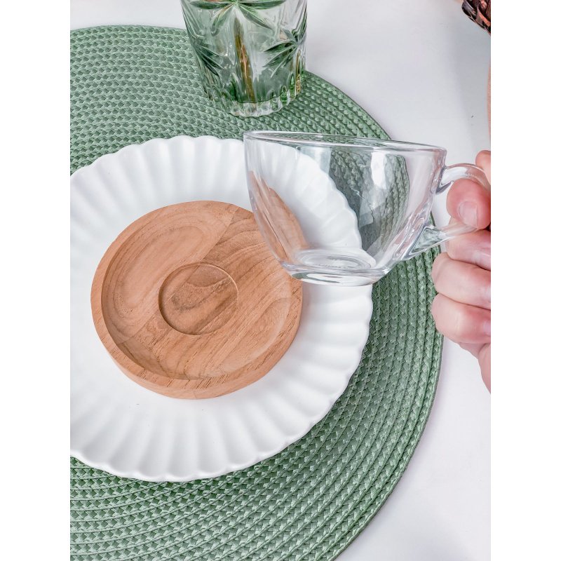 xicara pires madeira 190 ml me decora casa 1