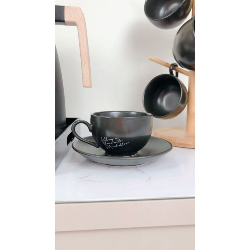 xicara cha porcelana nordica 160 ml avulsa preto