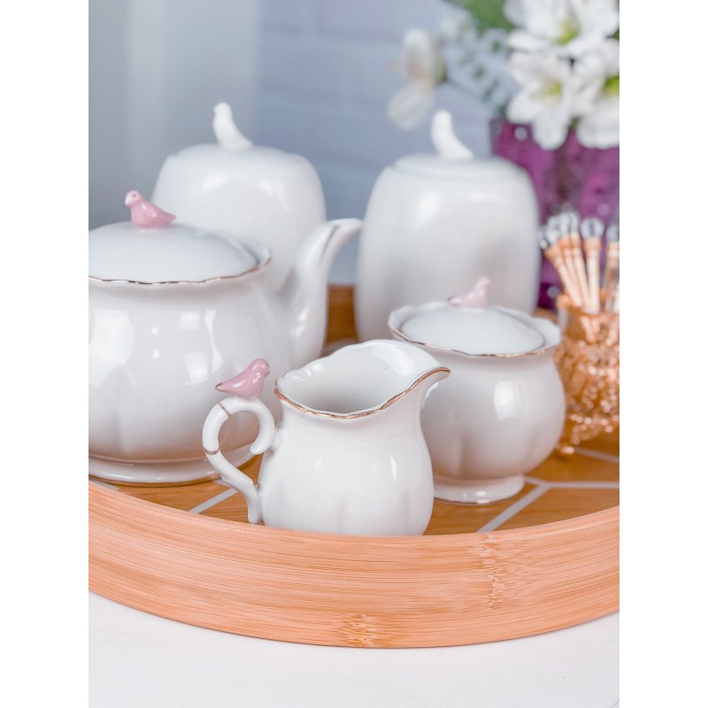 leiteira porcelana birds wolff me decora casa