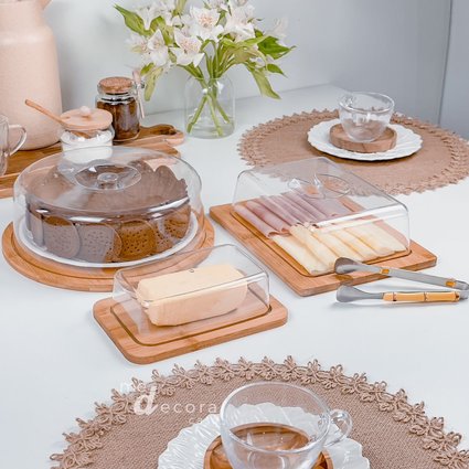 boleira porta frios manteigueira bambu me decora casa