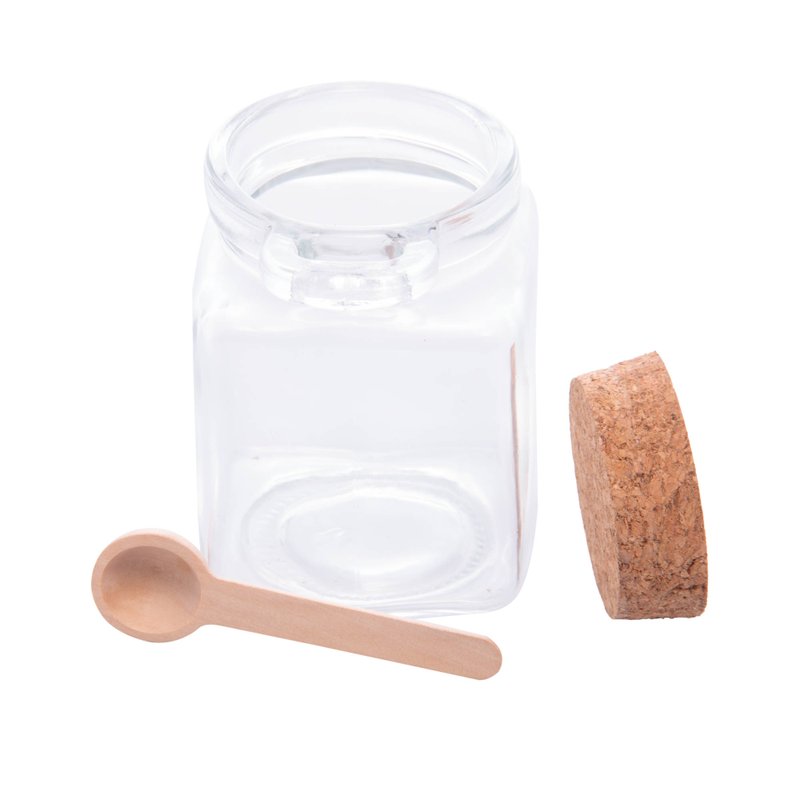 pote vidro com colher tampa me decora casa