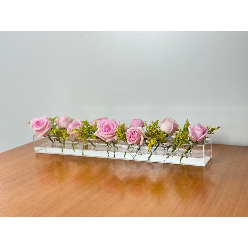 vaso flor acrilico 60 10 me decora casa