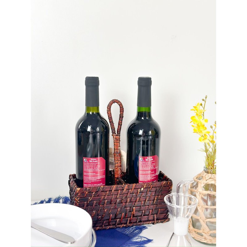 porta vinhos rattan me decora casa