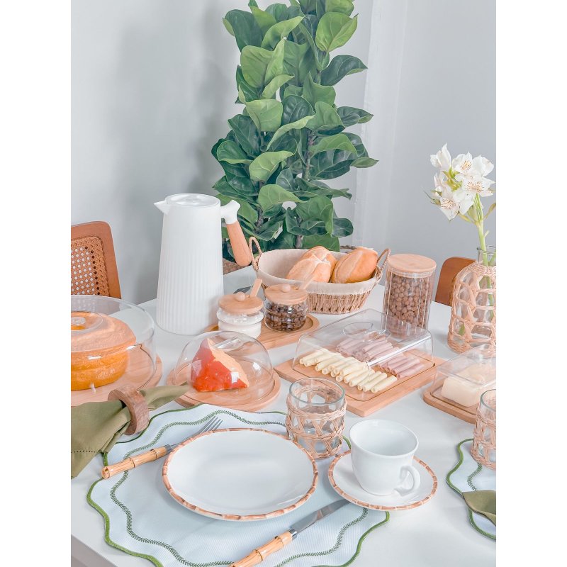 kit potes bambu bandeja me decora casa 2