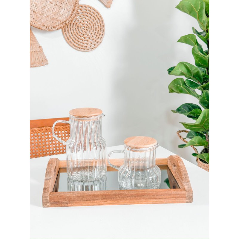 kit 2 jarras bambu me decora casa