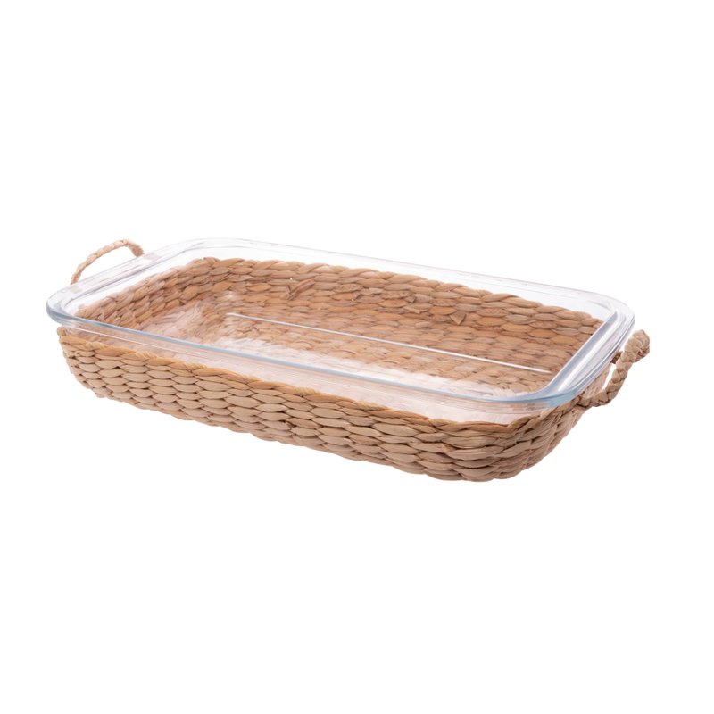 travessa vidro revestimento fibra natural 29460 wolff