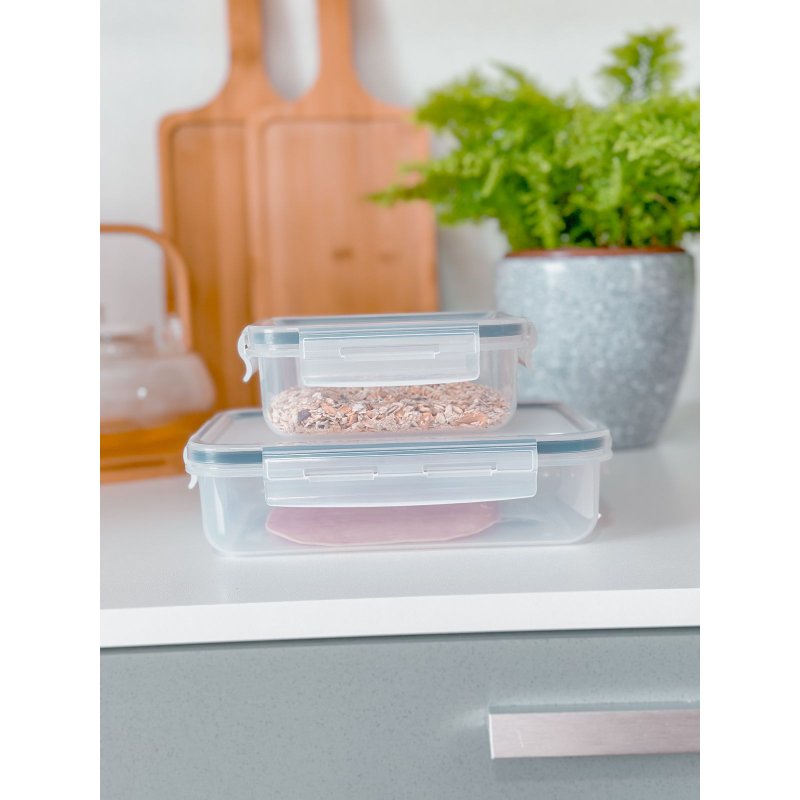 Pote Click Retangular Transparente ambientada me decora casa