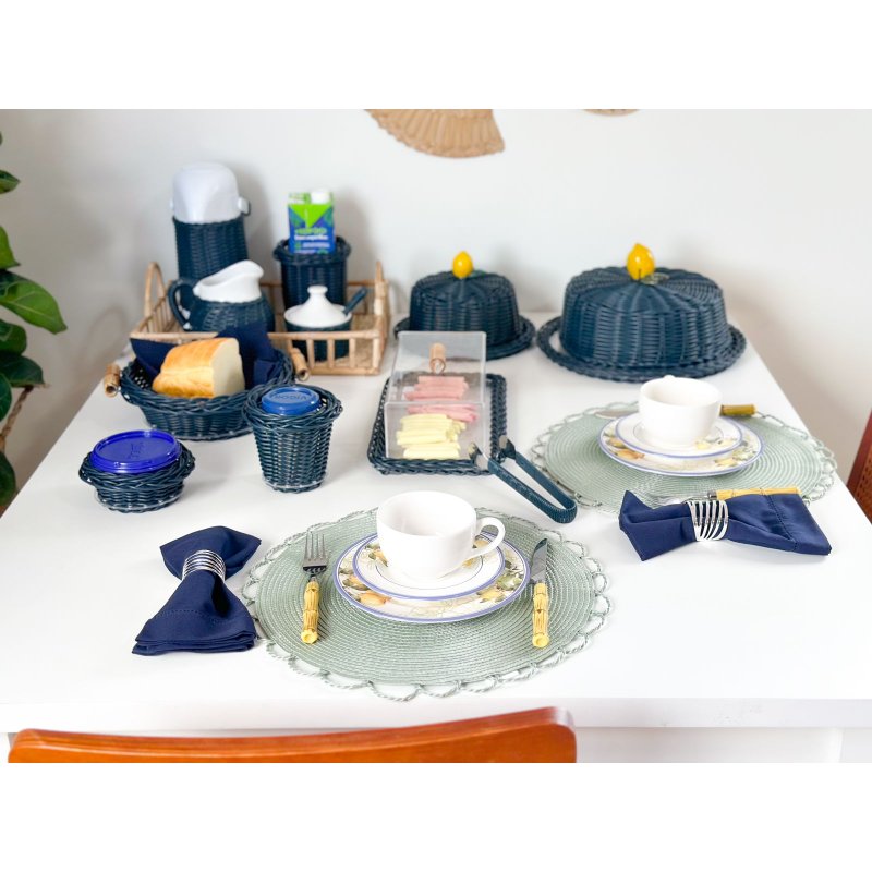 mesa posta vime azul me decora casa