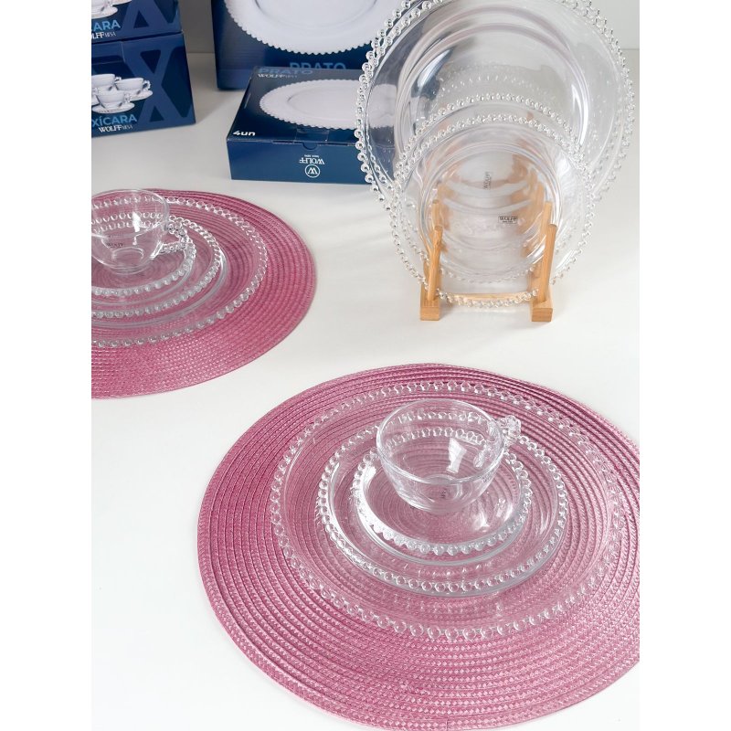 kit americano fresno com prato bolinha pearl me decora casa orquidea