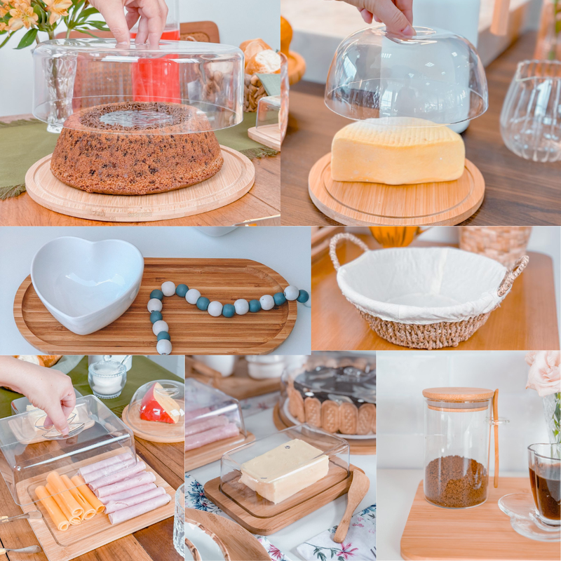 kit bambu boleira oval me decora casa