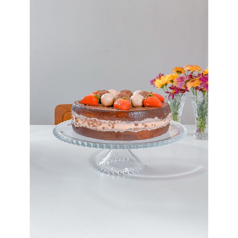 prato cristal bolo com pe pearl wolff transparente me decora casa