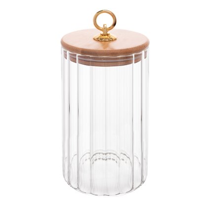 pote classic vidro tampa bambu dourado wolff me decora casa 800 1