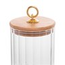 pote classic vidro tampa bambu dourado wolff me decora casa 510