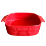 travessa refrataria pequena germer 21 cm vermelho me decora casa