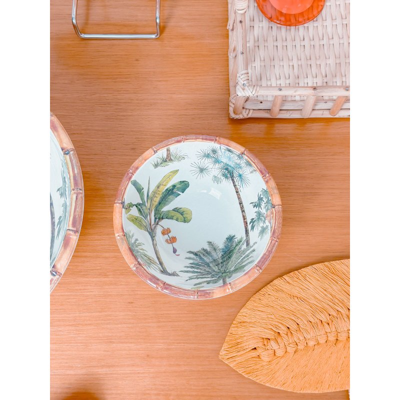 bowl tropical bambu melanina me decora casa