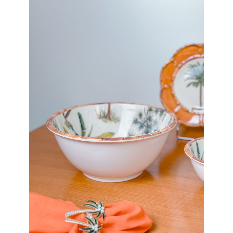 saladeira tropical bambu melanina me decora casa