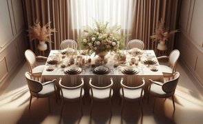 Ideias de decoração de mesa para jantar