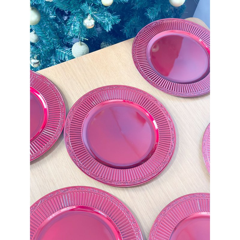 kit sousplat galles vermelho