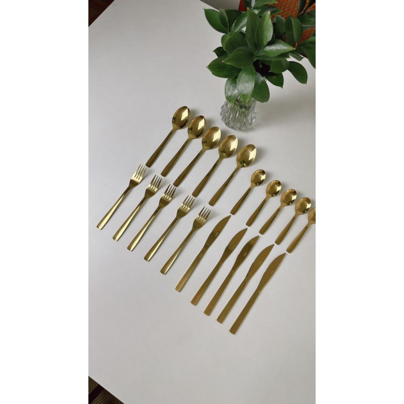 faqueiro dourado me decora casa