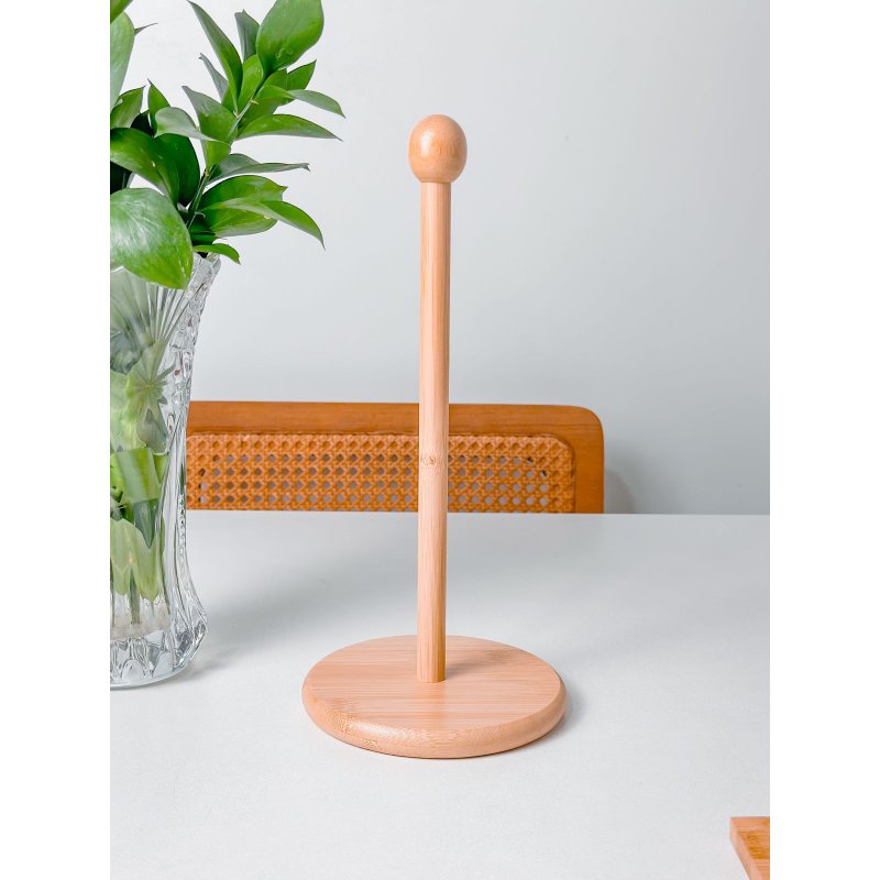suporte papel toalha bambu me decora casa