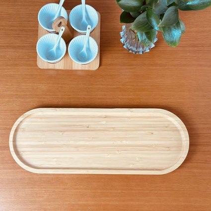 bandeja oval grande bambu ecokitchen me decora casa