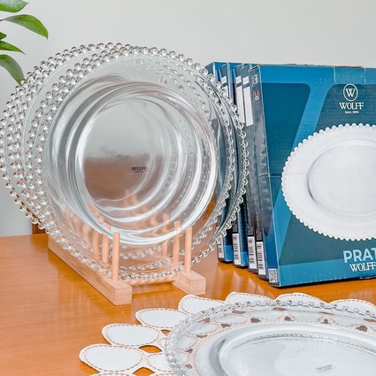kit pratos bolinha pearl wolff me decora casa