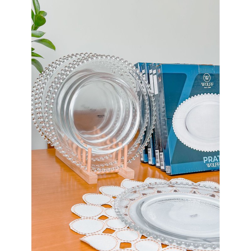 kit pratos bolinha pearl wolff me decora casa