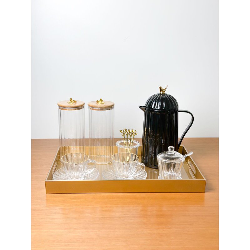 kit cantinho do cafe dourado me decora casa