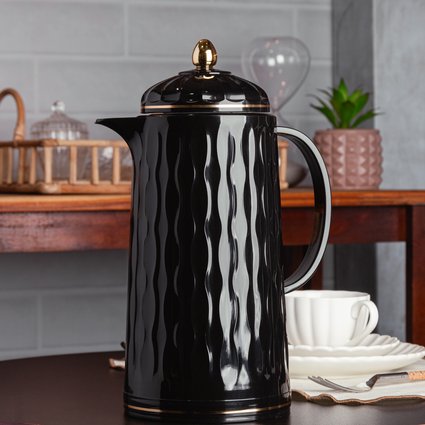 garrafa termica preta grecia me decora casa