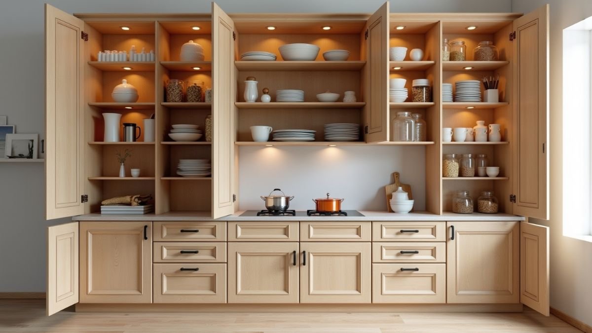 como organizar armario da cozinha