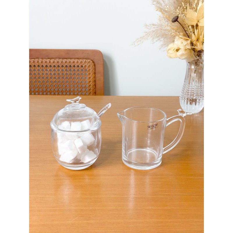kit acucareiro leiteira bird me decora casa