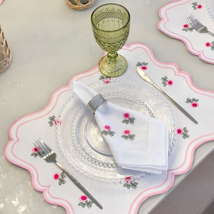 kit americano guardanapo floral me decora casa